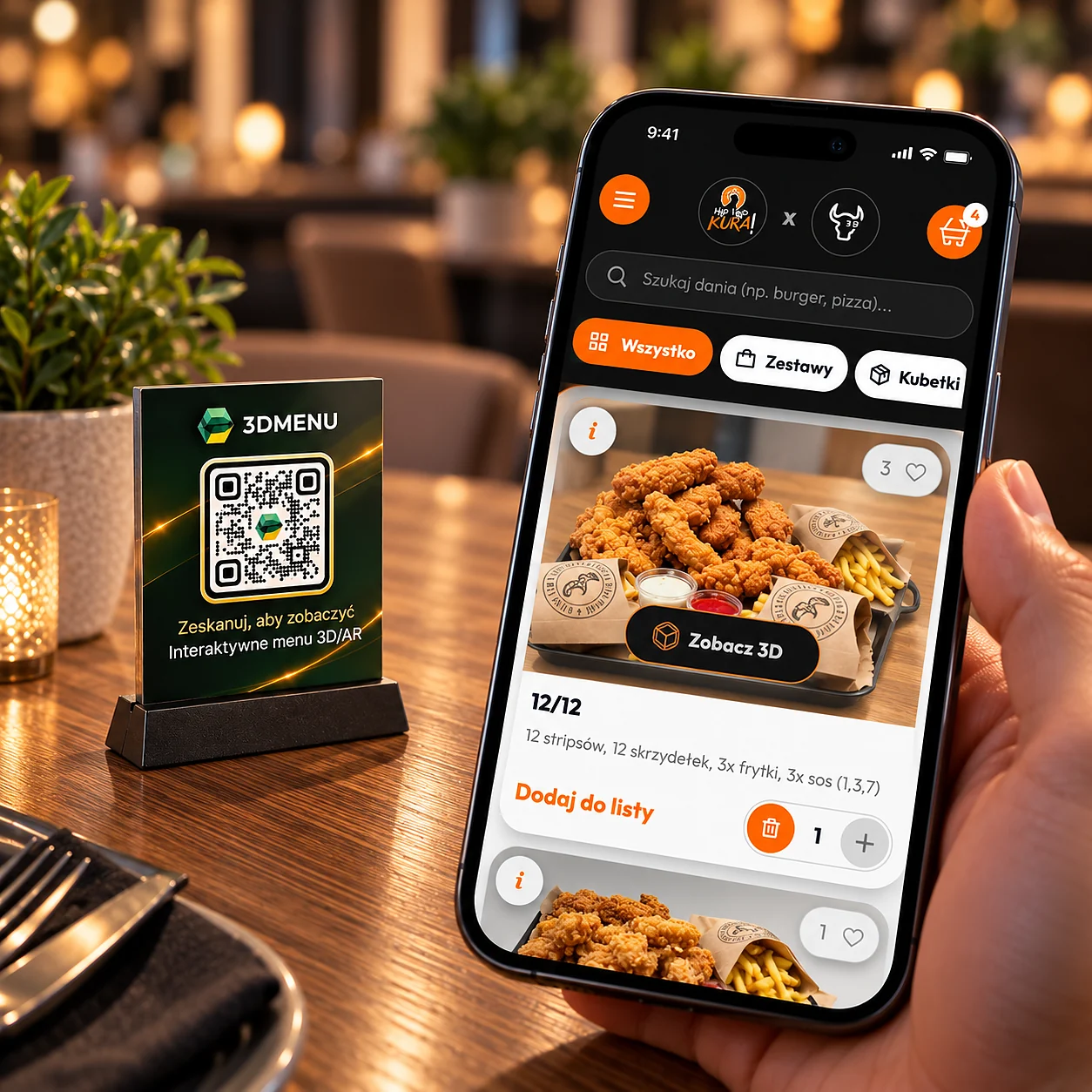 The 3DMenu team during a session in a restaurant